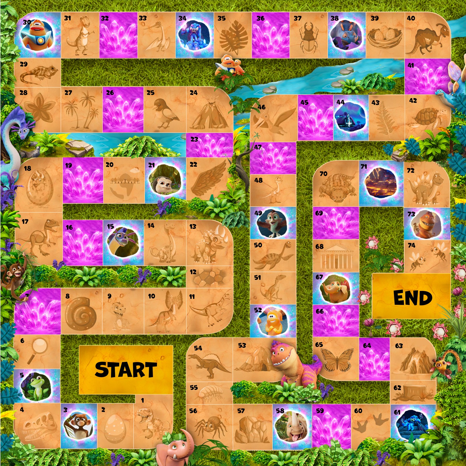 The Jungle Beat 2 board